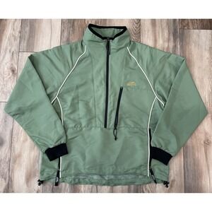 GO‎ LITE Athletic Pull Over Zip Long Sleeve Green Long Sleeve Running Workout